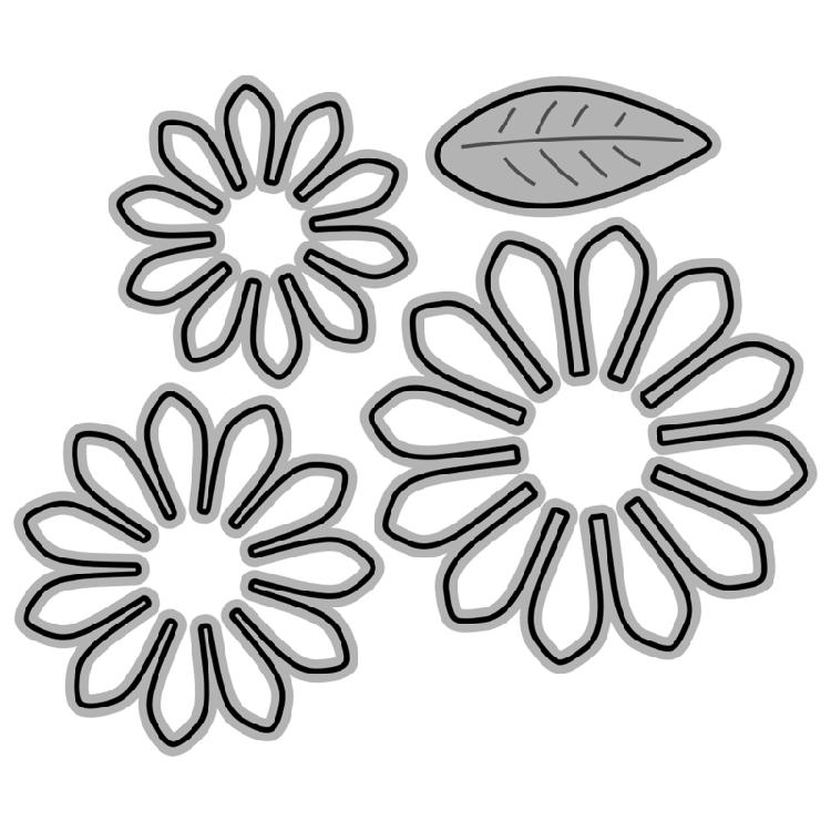 

Flower Petal Metal Cutting Dies DIY Stamps Embossing Scrapbooking Photo Album 1