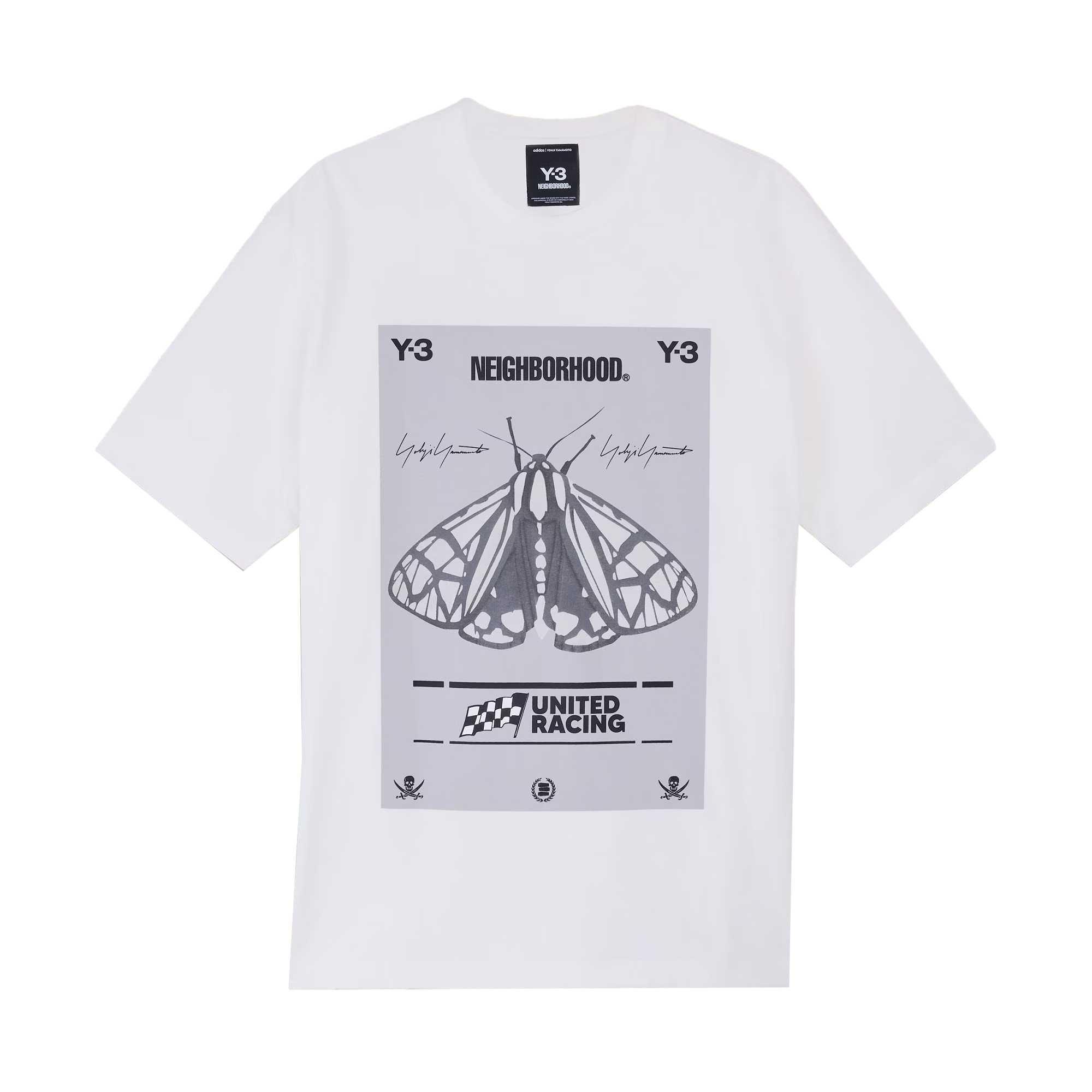 

Y-3 X Neighborhood Collaboration NBHD Print Loose Fit Pullover Short Sleeve T-Shirt Unisex T-Shirts JX7437 M