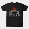 Men Black Print T-shirt Dave Chappelle - What Would Tyronne Do ? No-Cut Transfer Paper Print Cotton Tshirt
