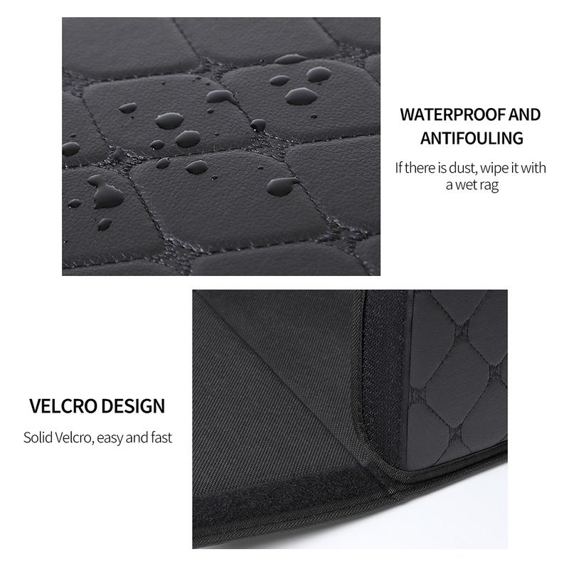 Car PU Leather Trunk Storage Box Portable Foldable Storage Car Multiuse Storage Car Trunk Bag Auto Storag Box