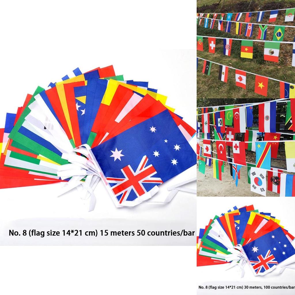 Exquisitely Crafted Multi-cultural Flags In 50-100 Assorted Countries