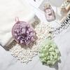 6 Pieces Bath Shower Loofah Pouf Sponge Mesh Pouf Shower Ball Exfoliating Body Loofah Pad Shower Ball Shower Glove With Flower Bath Ball