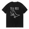 Tearex Dinosaur Printed Tshirt Fun Quirky Style Soft Breathable Round Neck Short Sleeve Tee Unisex Summer Casual Clothing Tee