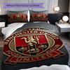 Glory Devils Rise Three-piece set (1 * duvet cover + 2 * pillowcase, without core) 2D Flat Duvet cover and pillowcase Bedding set Soft and comfortable