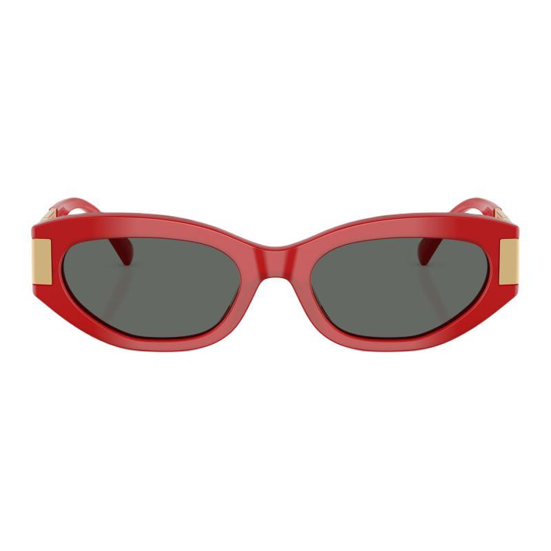 Versace Exquisite Personalized Temple Design Acetate Cat Eye Sunglasses Women's Red 37991433 VE 4501 554287-Red 54/19/145 - H.33