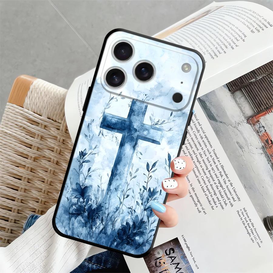 Creative Cartoon Cross Funda Phone Cover Case for Apple iPhone 17 Pro Max XR XS MAX 12 15 Pro 7 8 11 13 16 14 Air