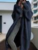 Women Autumn Winter Warm Knitted Sweaters Loose Casual Lazy Style Long Cardigan Coat