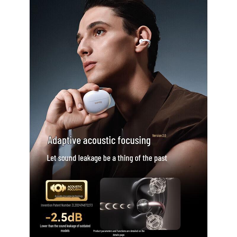 SANAG S7S Ultra Ear-Clip Bluetooth Earbuds