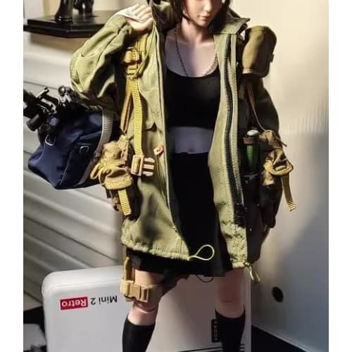 TOYBARJAPAN 1/6 Scale Action Figure Special Offer: Beautiful Female Fashion Military-Style Jacket Coat for TBLeague Body (Head, Body, and Other Outfit