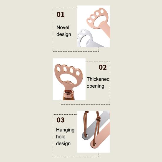 Yousheng Cat Paw Bottle Opener, Acacia Wood Beer Cap Remover, Cute Vertical Stand Opener with Lanyard, Home Bar Kitchen Gift