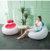 Heart-Shaped Inflatable Sofa - Flocked Camping & Leisure Chair