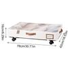 Under Bed Storage Box with Wheel Dust Proof Clothes Storage Bag with Partitions and Transparent Lid Bedroom Sundries Storage Box