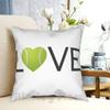 Fronha de Almofada Love Tennis Estampada Casa Macia Capa de Almofada DIY Bola de Tênis Amor Raquete Esportiva Quadra