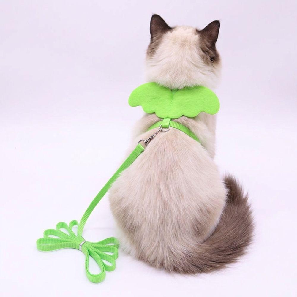 120CM Puppy Leash Collar Green Pet Harness Cute Dog Cat Leashes  For Pet Outdoor Walking