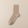 Calzini Uomo Autunno/Inverno Cotone Pettinato Fine Calzettoni a Mezza Gamba Casual Traspiranti Calzini in Puro Cotone Retro Business Calzettoni Lunghi