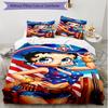 3pcs Duvet Cover Set (1*Duvet Cover + 2*Pillowcase, Without Core), doll Print Soft All‑Season Bedding Set, Home Bedroom Decor Gift