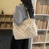 Corduroy Tote Bag Women's Commuter Handbag Large Capacity Shoulder Bag
