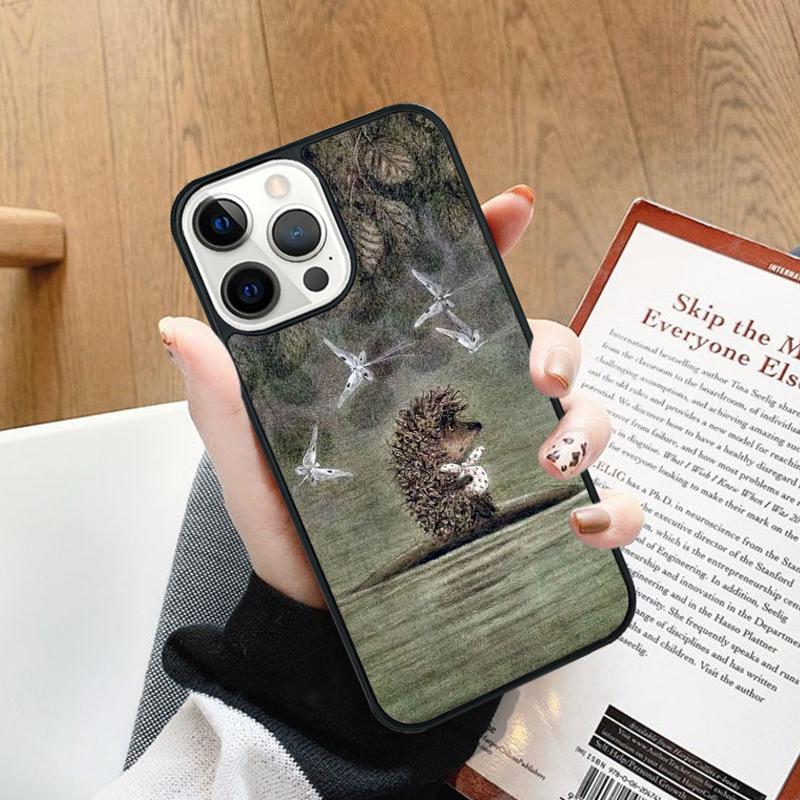 Hedgehog in the Fog Phone Case cover For iPhone 17 Air 14 13 15 16 16e Pro Max Coque 12 11 Pro Max For Apple PLUS fundas