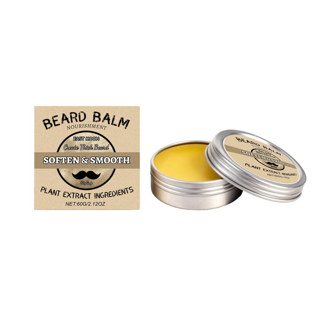 60g Men's Beard Grooming Wax – Moisturizing Styling Wax for a Shiny, Braided Beard Look. Travel-friendly Size.