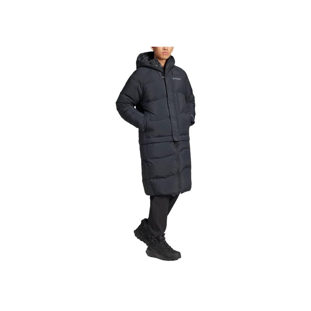 adidas FW24 Xploric Wind.Rdy Down Warm Sports Comfortable Hooded Jacket Men Outerwear Black JI8302