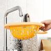 Corner Sink Strainer Drain Press Pouring Food Catcher Kitchen Faucet Strainer Basket for Vegetables Fruits Bar Home Food Prep