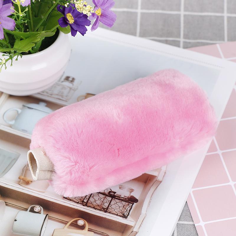 3 Buc/Set Iarnă Roz Moale Cald Pluș Husă Volan Auto Huse Frână de Mână