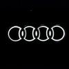 NEW 5D 18x5.8cm  for new a3 a4 a5 aa 7a 8 S3 S4 S5 S6 S7 Q3 Q7TT   rear four-ring trunk LED emblem lamp trunk lamp