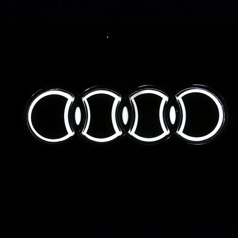 NEW 5D 18x5.8cm for new a3 a4 a5 aa 7a 8 S3 S4 S5 S6 S7 Q3 Q7TT rear four-ring trunk LED emblem lamp trunk lamp