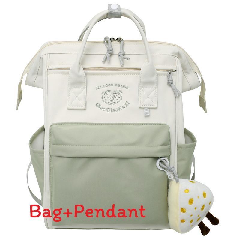 

Letters And Strawberry Pattern Versatile Casual Backpack For Students Use Daily