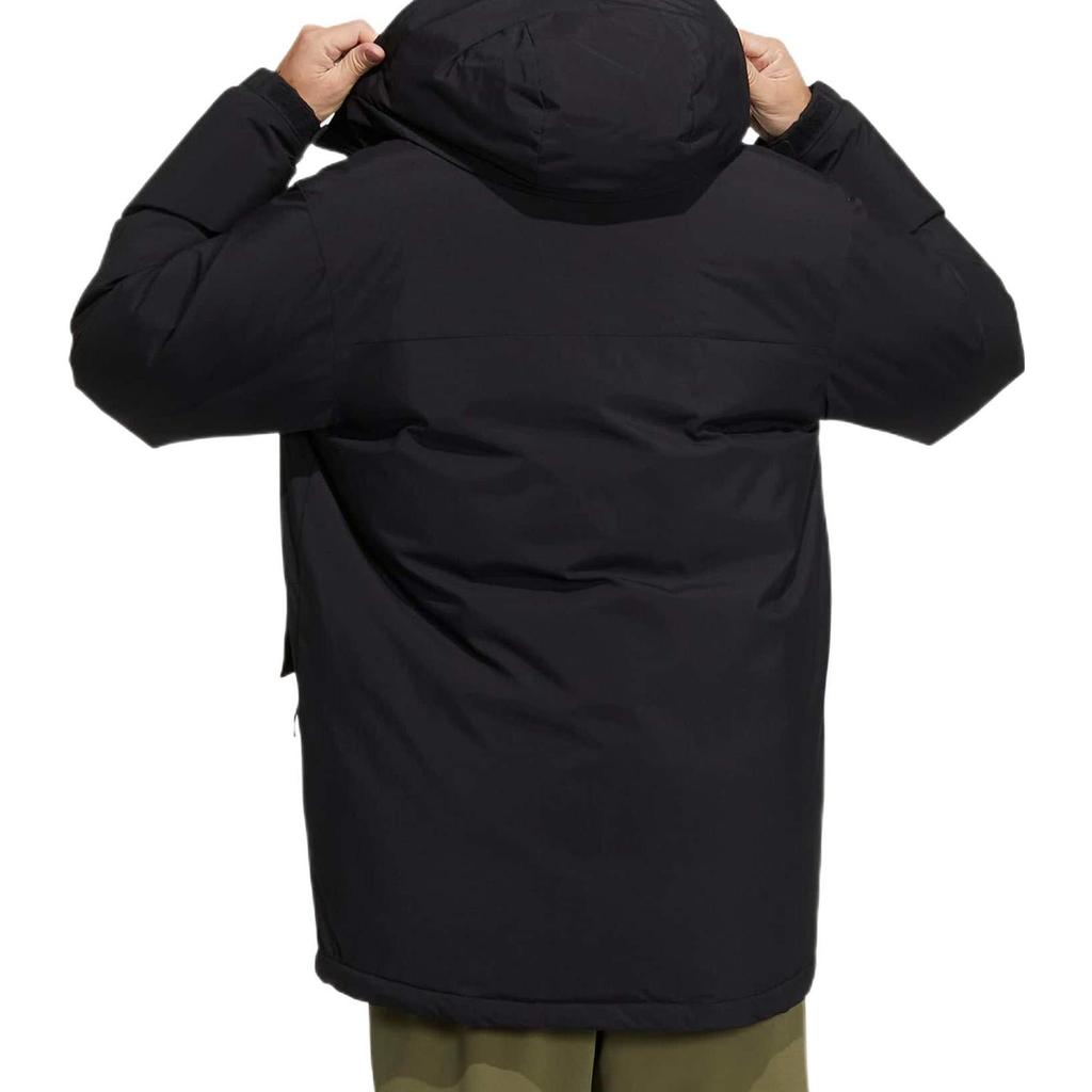 Adidas Daunenjacke mit Stehkragen und Logo-Print, Unisex, Oberbekleidung, Schwarz, HN2008