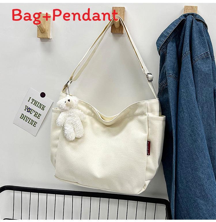 Urban Style Canvas Bag For Women With Zipper Closure And Phone Pocket For Casual Daily Use