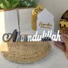 Bismillah Alhamdulillah Eid Mubarak Tischdekoration Festival Holz Ramadan Acryl Buchstabenschild handgefertigt