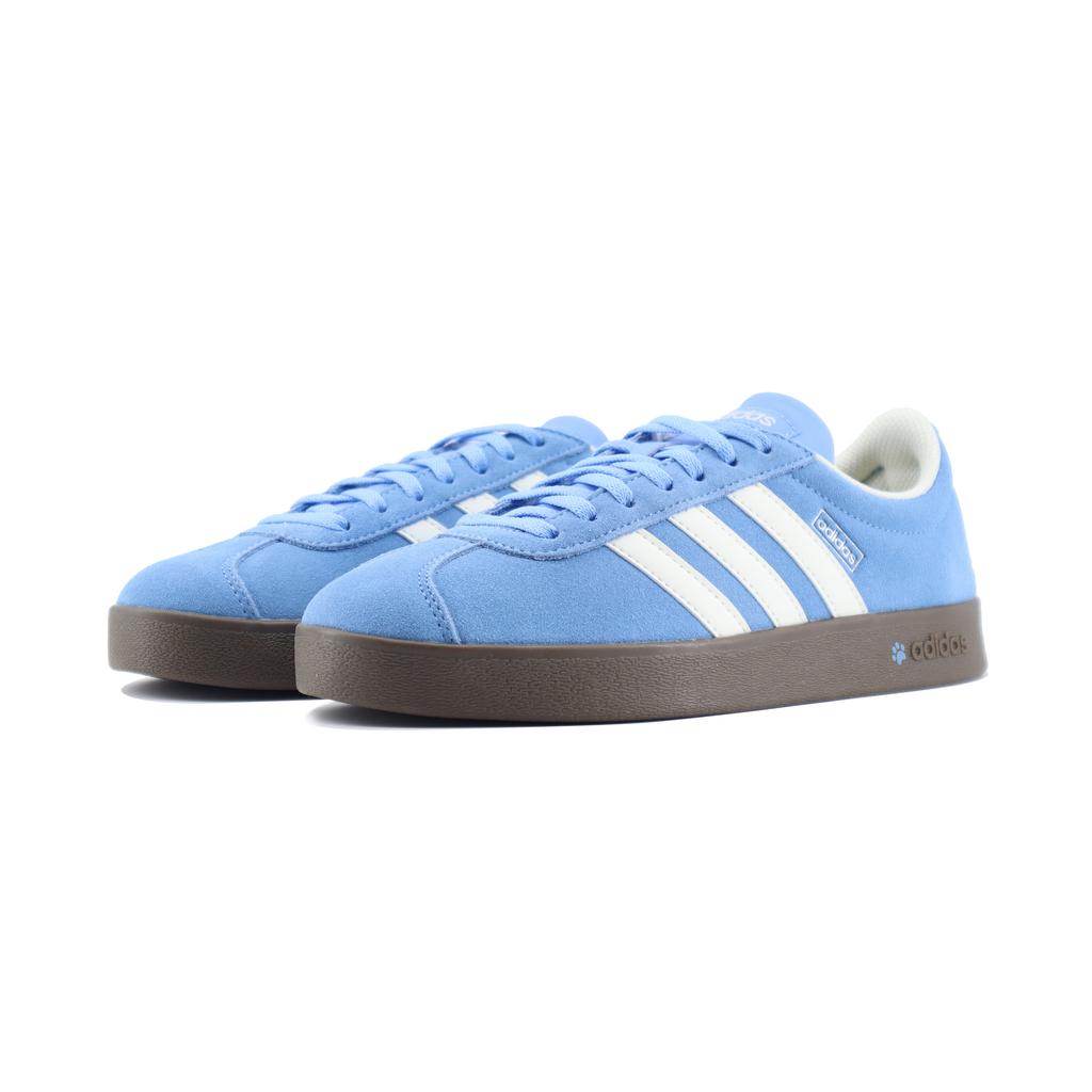 Adidas VL COURT 2.0 Cat Paw Slip Resistant Abrasion Resistant Low top Skateboard Shoes Unisex Blue White JS4594(Team1253-)