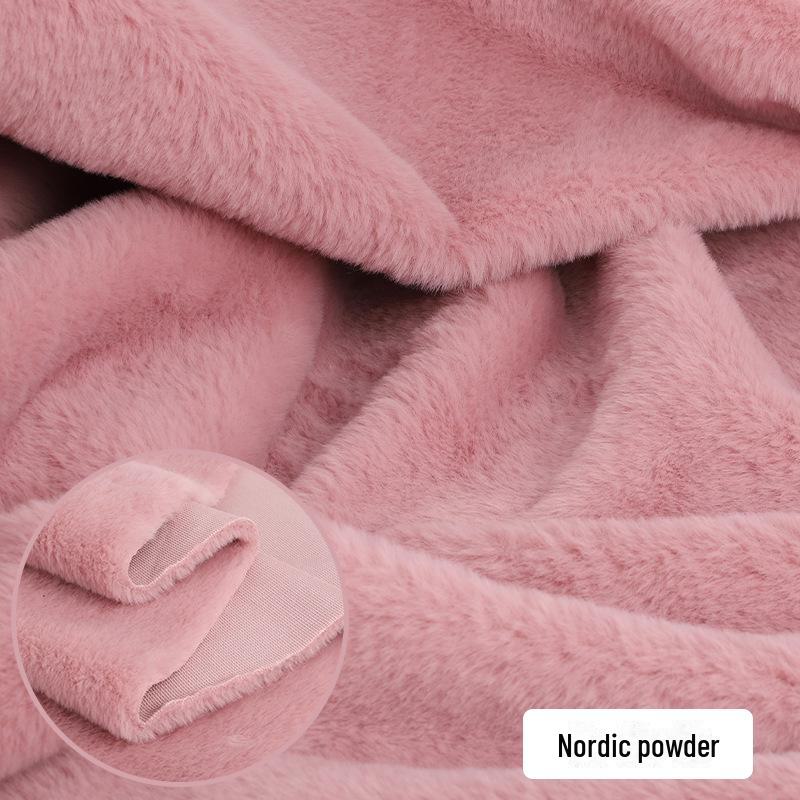 Thick Imitation Rabbit Fur Plush Fabric for Photography, Dolls, and Decorations