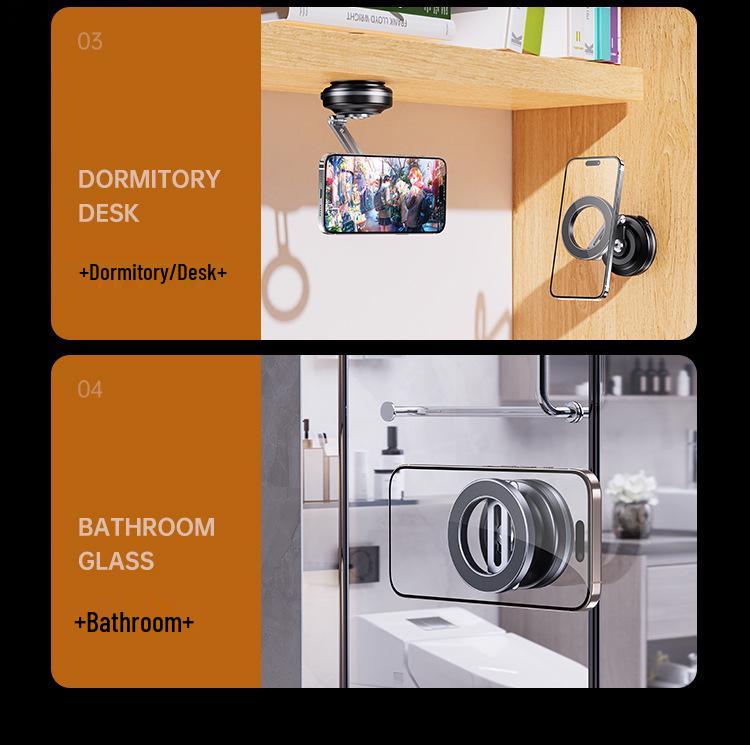 Magnetic Electric Suction Cup Metal Mount for Car Navigation