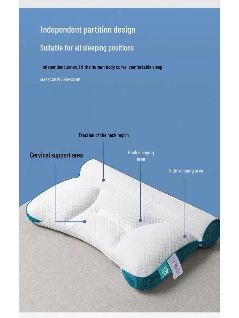 Second-Generation Neck Support Sleep Aid Pillows for Home, Student, Hotel Use