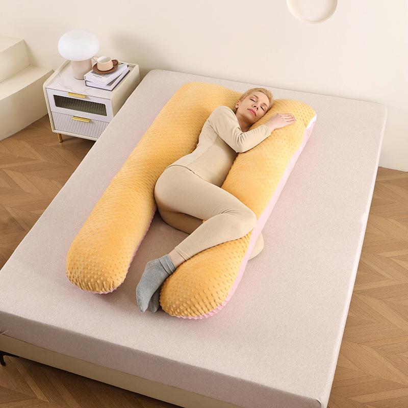 Multifunctional Maternity Support Pillow – For Back, Side Sleepers & Nursing – Washable & Removable Cover