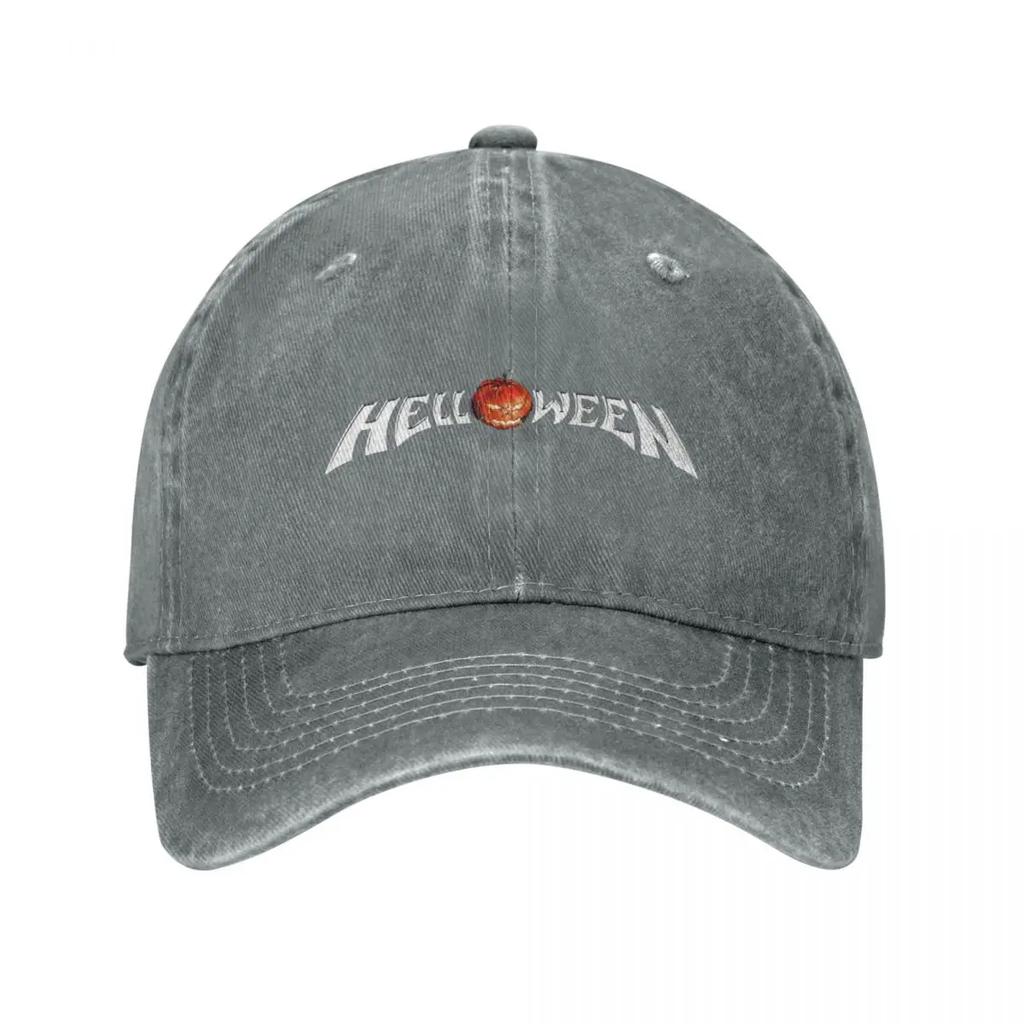Vintage Helloween Heavy Metal Baseball Caps Unisex Distressed Washed Snapback Hat Seasons Travel Caps Hat