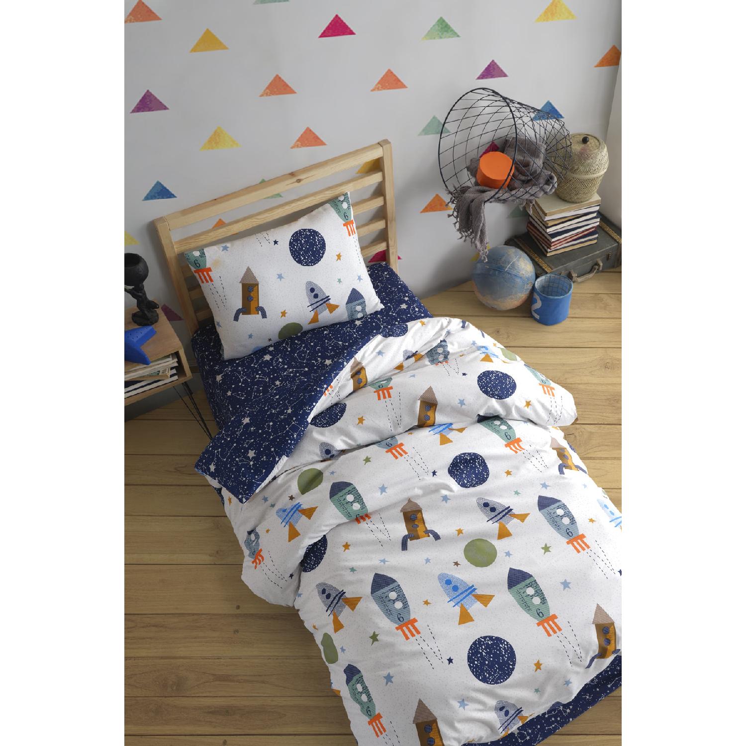 

Хлопковый комплект пододеяльников Single Spacex, темно-синий