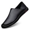 Genuine Leather Men Casual Leather Shoes Formal Dress Man Loafers Slip-On Mocasines Outdoor Handmade Outdoor Shoes Dress Flats