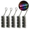 High Quality 5Pcs Multi-Style Light Up Keycap Keychain, Stress Relief Click Fidget Toy, Portable Desk Accessory Birthday Gift