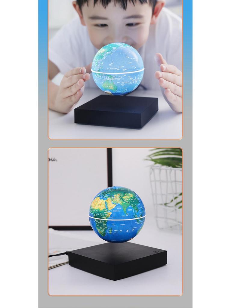 Handmade Magnetic Levitating Moon Globe Night Light - Creative Gift for Kids' Room