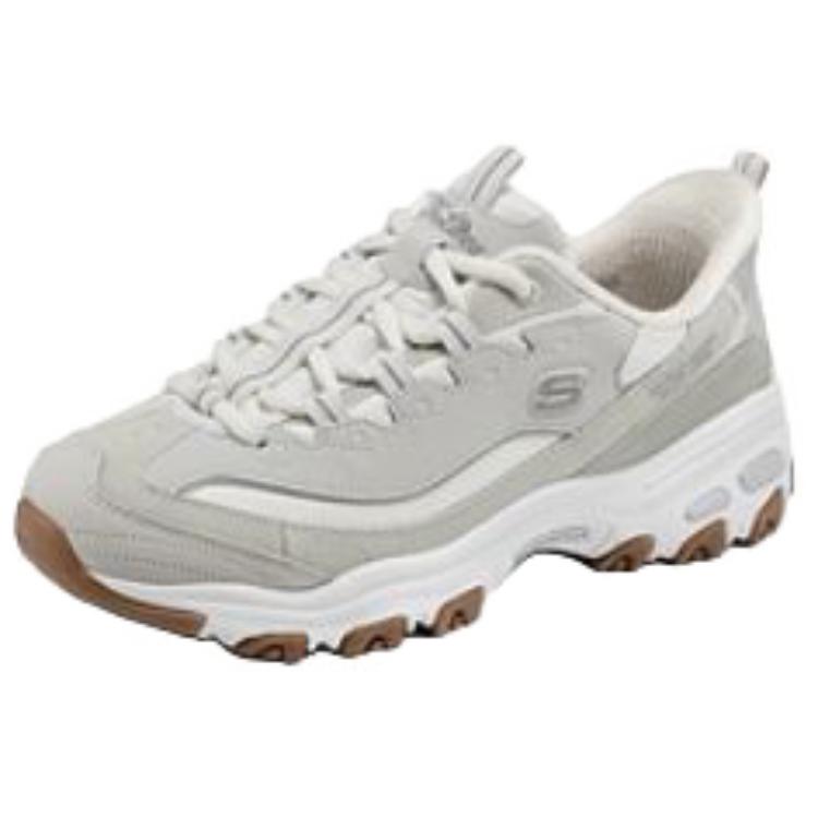 Skechers DLites Comfortable Versatile Support Low-Top Dad Shoes Women Sneakers White 150721-OFWT