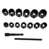 Nut Bolt Extractor Bolt Remover Socket Set for Extracting Stripped Rusted Damaged Fasteners CC Style Nut Remover +
