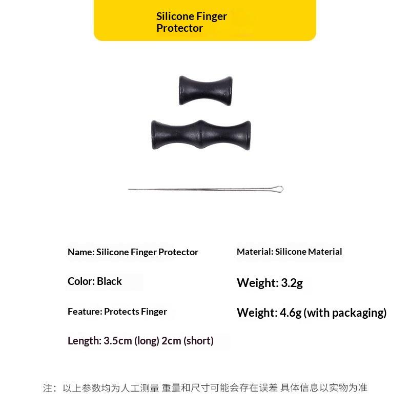 New 3Pcs/Set S/L Archery Finger Guard Bowstring Finger Saver Tab For Recurve Bow Silicone Finger Release Finger Protector Gear