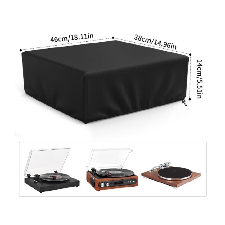 Turntable Dust Cover Record Player Turntable Cover Gramophone Record Player Turntable Sleeve Protective Case Polyester