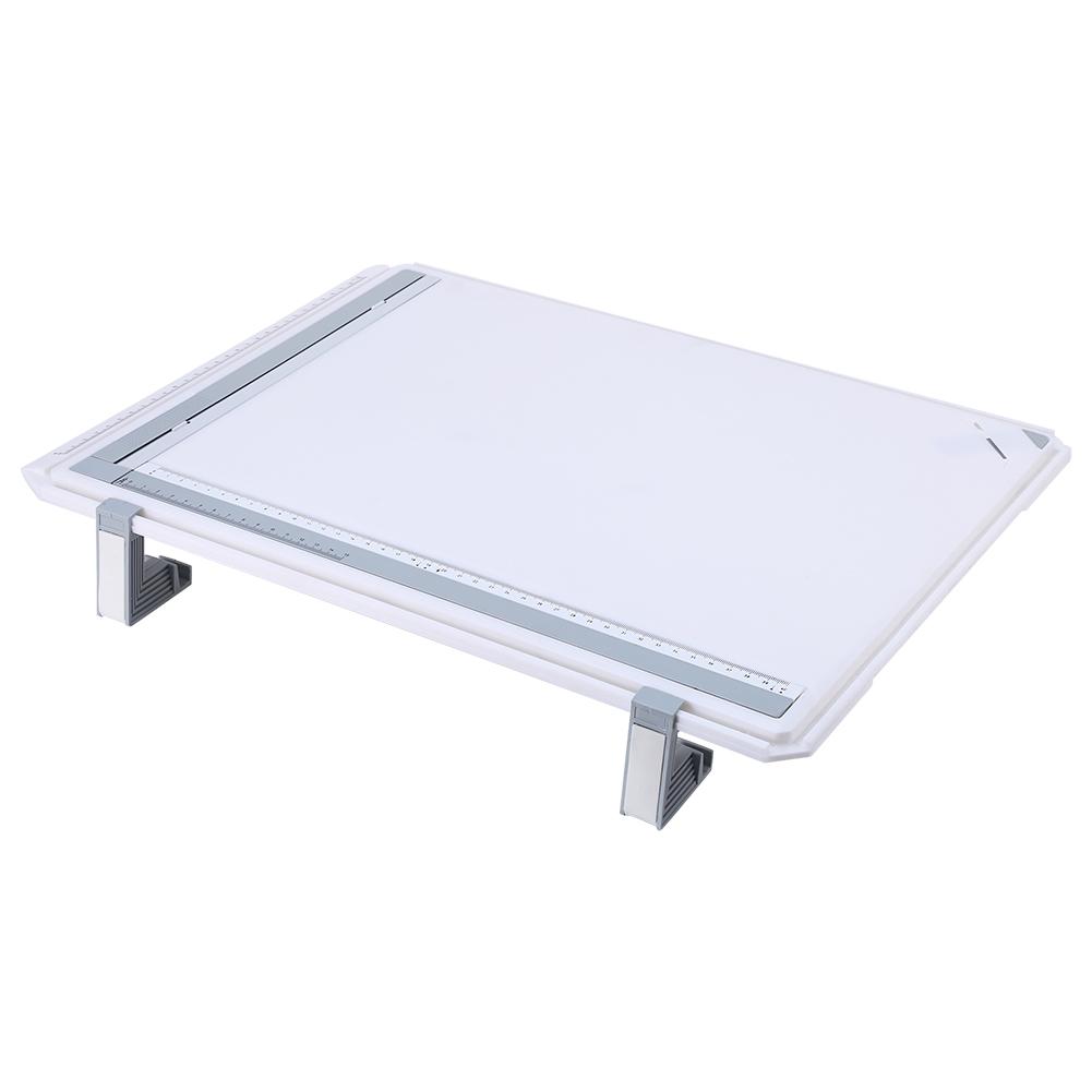 Pro A3 Drawing Board Table With Clear Rule Parallel Motion and Adjustable Angle