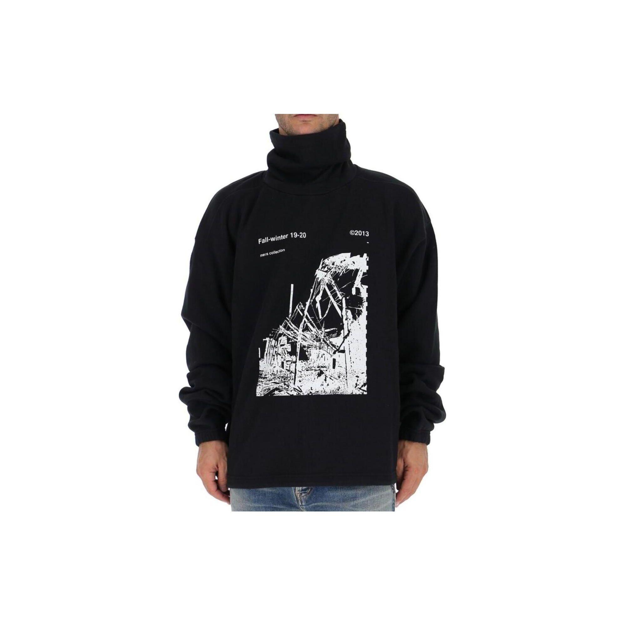 

Off-White Ruined Factory Sweatshirt Black Men Tops OMBA039F19E300131001 XXS