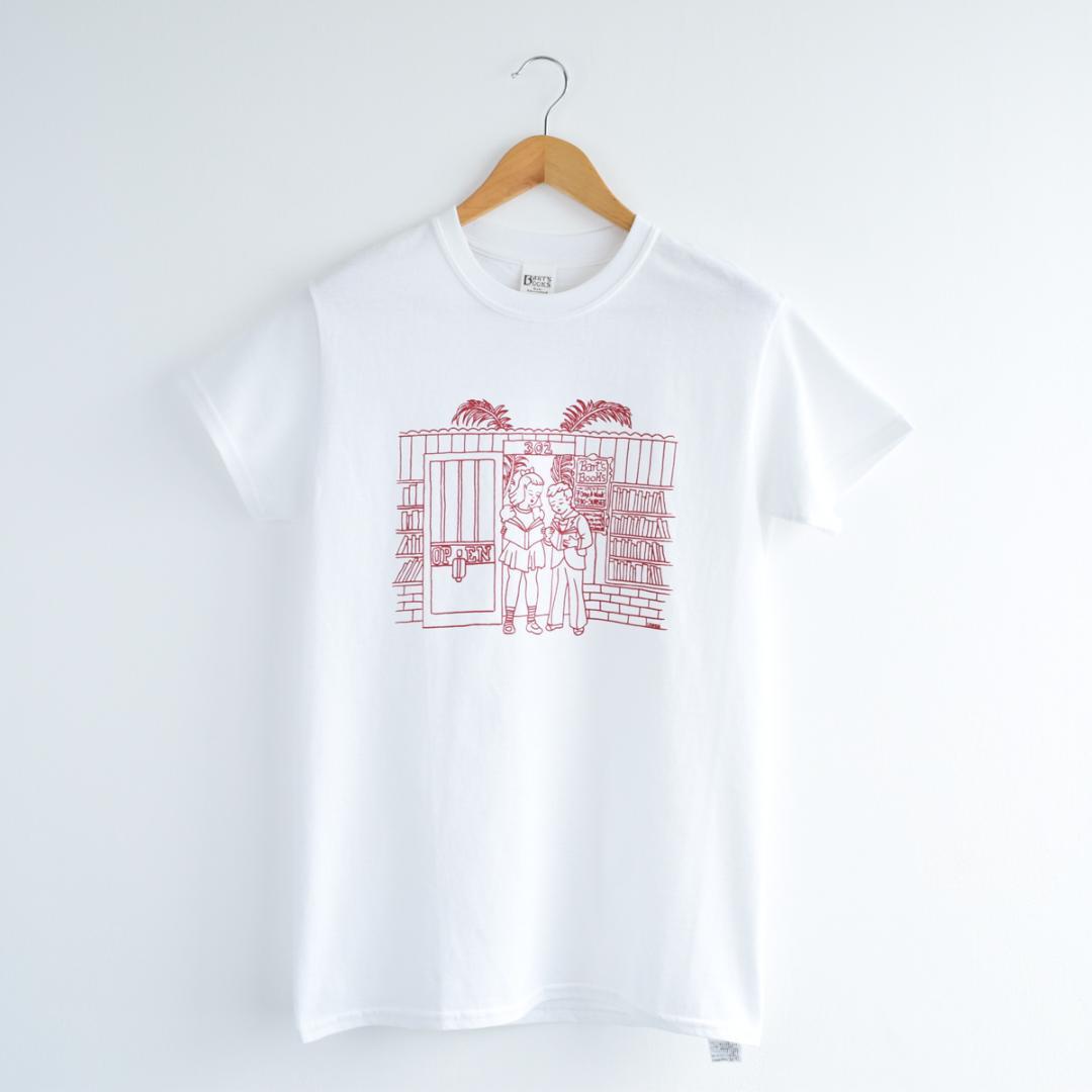 

[Б/У] Сделано в США футболка с дизайном LA BART S BOOKS, размер S