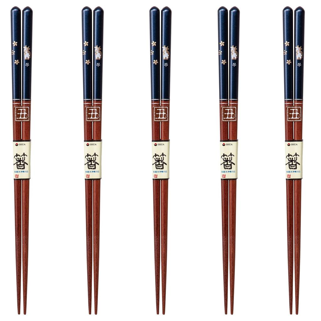 Chopsticks Set of Dishwasher Made in Japan J-kitchens 5, Material Wood, Safe, PID3484,